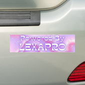 Powered By Lexapro – 車おもしろいのミーム バンパーステッカー (車上)