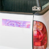 Powered By Lexapro – 車おもしろいのミーム バンパーステッカー (トラック上)