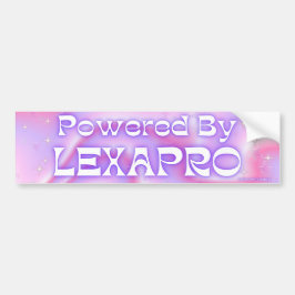 Powered By Lexapro – 車おもしろいのミーム バンパーステッカー