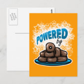 Powered by Little Chocolate Donutsはがき ポストカード (正面/裏面)
