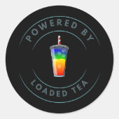 Powered by Loaded Tea ラウンドシール (正面)