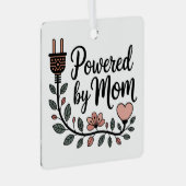 Powered By Mom メタルオーナメント (正面右)