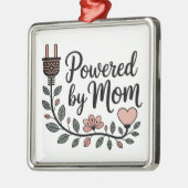 Powered By Mom メタルオーナメント (左)