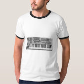 Powered by Oscillator Vintage Wavetable Keyboard Tシャツ (正面)