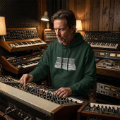 Powered by Oscillators – Vintage Analog Synth パーカ