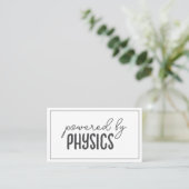Powered by physics, private lessons 名刺 (スタンド正面)