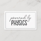 Powered by physics, private lessons 名刺 (正面)