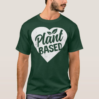 Powered By Plant Based Diet Vegan Life Funny Veget Tシャツ