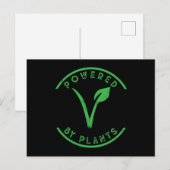 Powered by Plantsビーガンビーガンライフスタイル ポストカード (正面/裏面)