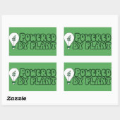 Powered by Plantsベジタリアンジム 長方形シール (シート)