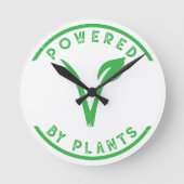 Powered by Plants ラウンド壁時計 (正面)