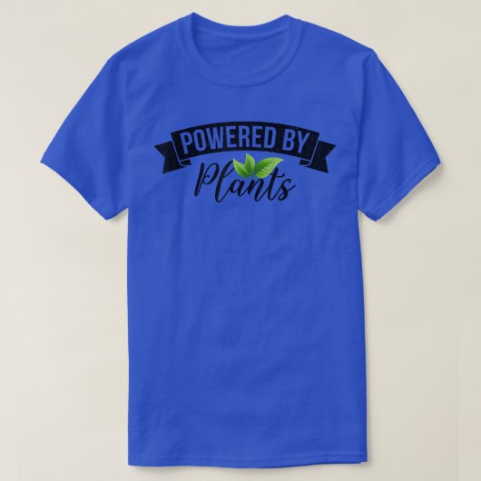 Powered By Plants Graphic Men Women Vegetarian Veg Tシャツ (デザイン正面)