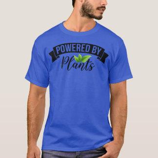 Powered By Plants Graphic Men Women Vegetarian Veg Tシャツ