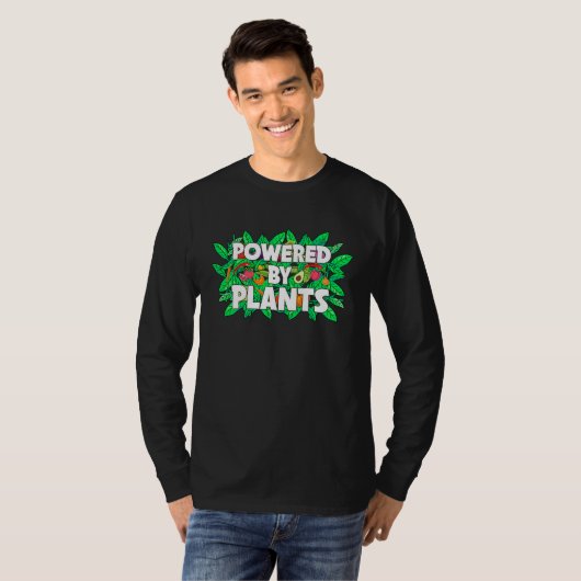 Powered By Plants Tシャツ (正面フル)