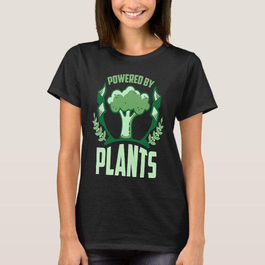 Powered By Plants Veganism Plant Based Lifestyle V Tシャツ (正面)