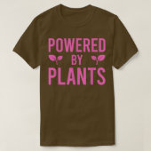 Powered By Plants Vegetarian Vegan Workout Plant P Tシャツ (デザイン正面)