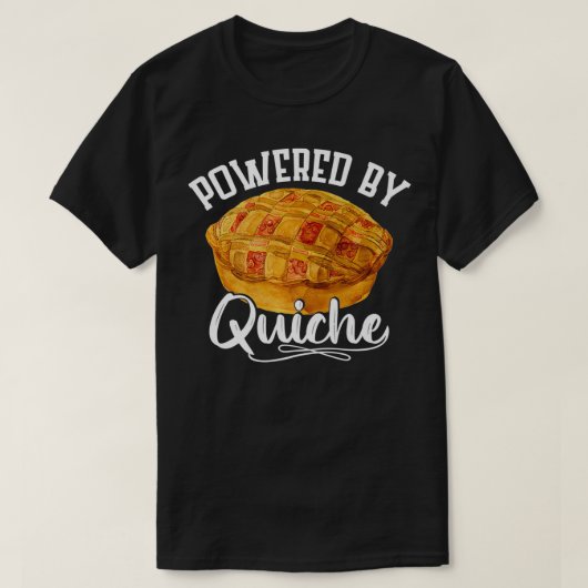 Powered by Quiche調理師  Tシャツ (デザイン正面)