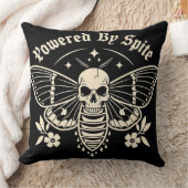 "Powered By Spite" Dead Moth Pillow クッション (ブランケット)