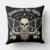 "Powered By Spite" Dead Moth Pillow クッション (裏面)