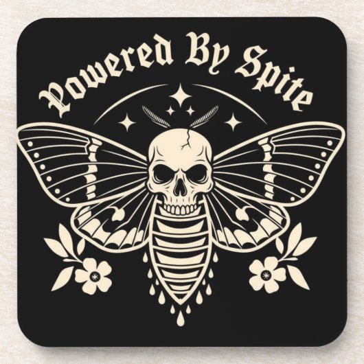 "Powered By Spite" Drink Coaster コースター (正面)
