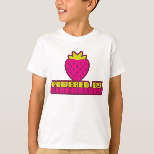 POWERED_BY_STRAWBERRY Tシャツ (正面)