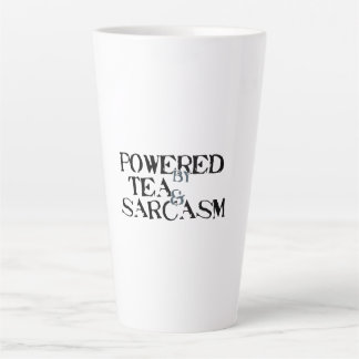 Powered by Tea & Sarcasm カフェラテマグ