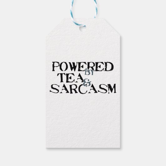 Powered by Tea & Sarcasm ギフトタグ (裏面)