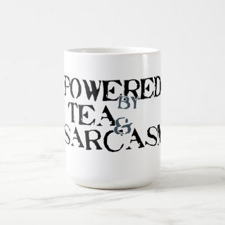 Powered by Tea & Sarcasm コーヒーマグカップ