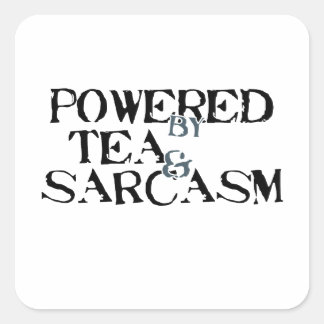 Powered by Tea & Sarcasm スクエアシール