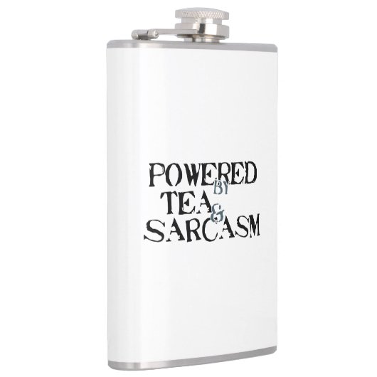 Powered by Tea & Sarcasm フラスク (右)