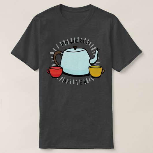 Powered by Tea Tシャツ (デザイン正面)