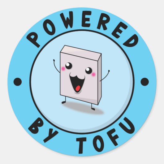 Powered by Tofu ラウンドシール (正面)