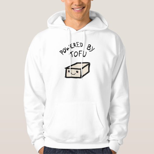 Powered by tofu, hoodie パーカ (正面)