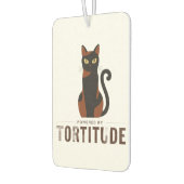 Powered by Tortitude Funny Cat Air Freshener カーエアーフレッシュナー (左)