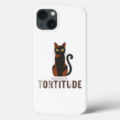 Powered by Tortitude Funny Cat Phone Case Case-Mate iPhoneケース (裏面)