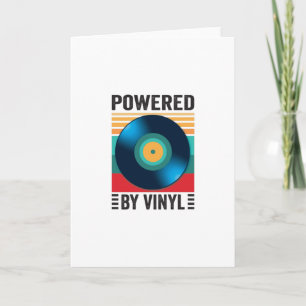 Powered by Vinyl Music Recordレトロヴィンテージ カード