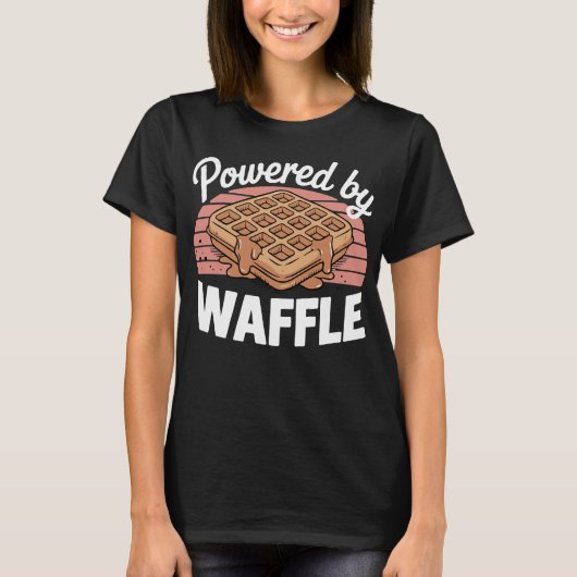 Powered By Waffle Tシャツ (正面)