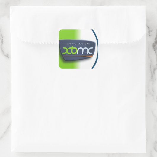 Powered By XBMCステッカー スクエアシール (バッグ)