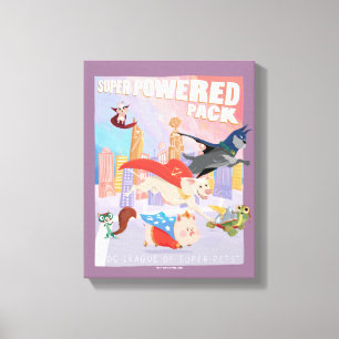 Powered Pack Metropolisすごいイラストレーション キャンバスプリント