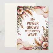 Powerful Birth Wave Affirmation Art シーズンカード (正面/裏面)