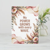 Powerful Birth Wave Affirmation Art シーズンカード (スタンド正面)