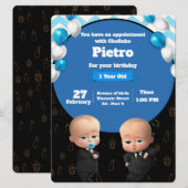 Powerful Chefinho Invitation - Party Birthday 招待状 (正面/裏面)