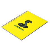 Powerful Cobra Spiral Notebook – Strength & Focus ノートブック (左側)