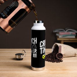 Powerful Crunch Time Cat Soccer Water Bottle ウォーターボトル