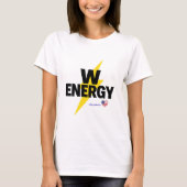 Powerful Energy Lightning Bolt Motivational Design Tシャツ (正面)