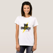 Powerful Energy Lightning Bolt Motivational Design Tシャツ (正面フル)