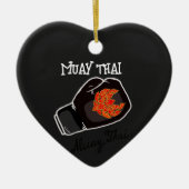 Powerful Muay Thai Fighter Graphic セラミックオーナメント (正面)