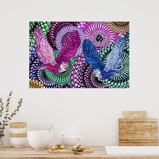 Powerful Owls ポスター (キッチン)