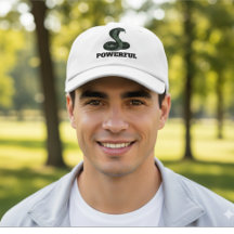 Powerful Snake Hat – Custom Text Cobra Design Cap