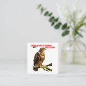 Powerful Soaring Eagle - Majestic Bird of Prey Sti スクエア名刺 (スタンド正面)